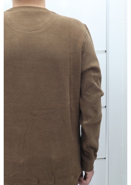 Fistan Store Erkek Desenli Spor Kesim Normal Kalıp Bisiklet Yaka Selanik Kumaşlı Kışlık Kazak fırsatları