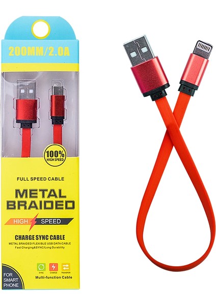 Iphone 13-12-11 8-7 20CM Kısa Şarj USB KABLO-(5775) - ?71?36E0-0G6971 indirimleri