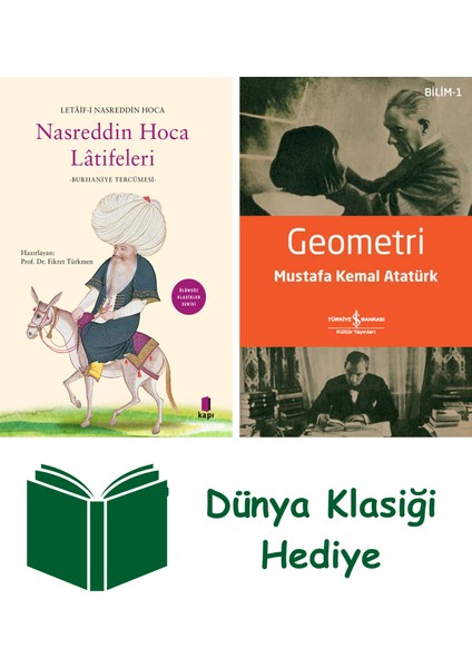 Nasreddin Hoca Latîfeleri + Geometri + Dünya Klasiği Hediye