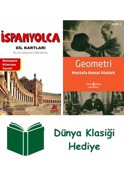 Ispanyolca Dil Kartları + Geometri + Dünya Klasiği Hediye