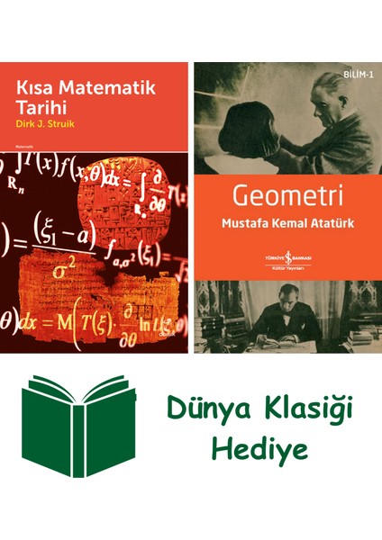 Kısa Matematik Tarihi + Geometri + Dünya Klasiği Hediye