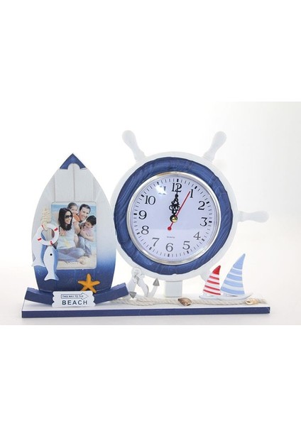 Ahşap Marin Dümenli Çerçeveli Saat Model 1 fiyatları