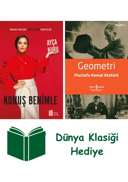 Konuş Benimle + Geometri + Dünya Klasiği Hediye