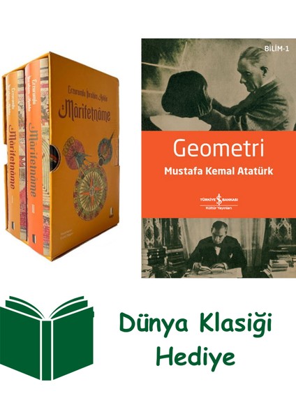 Mârifetnâme 1-2 (Ciltli - Kutulu Set) + Geometri + Dünya Klasiği Hediye