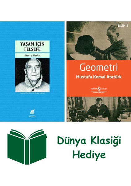 Yaşam Için Felsefe + Geometri + Dünya Klasiği Hediye