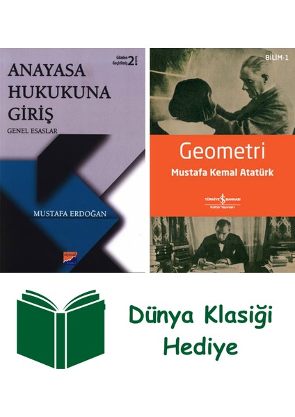 Anayasa Hukukuna Giriş + Geometri + Dünya Klasiği Hediye