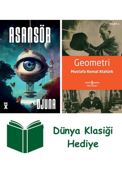 Asansör + Geometri + Dünya Klasiği Hediye