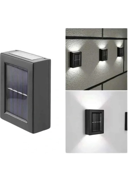 Solar Lamba Dekoratif Aplik Su Geçirmez LED Işıklı Duvar Lambası