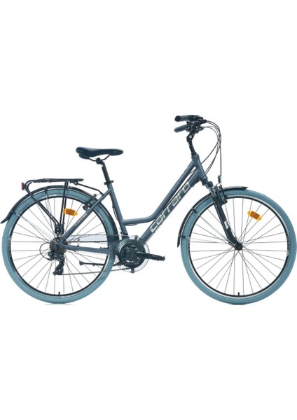 Elite 705 V - 28 Jant 17'' 43CM ( Xs - S ) Kadro 21 Vites Şehir Bisikleti - Metalik Açık Yeşil / Kahve Bakır