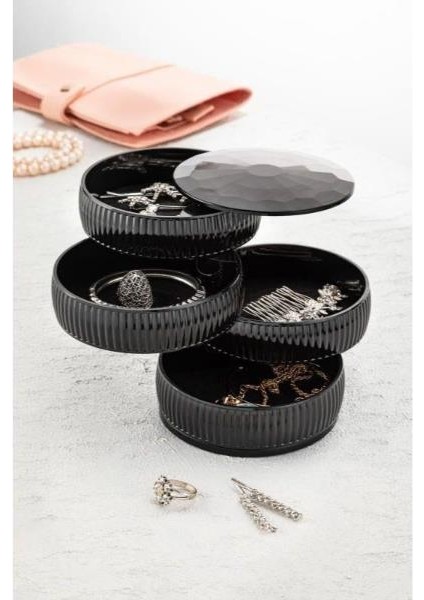 4 Katlı Dönen Silindir Takı Organizeri modelleri