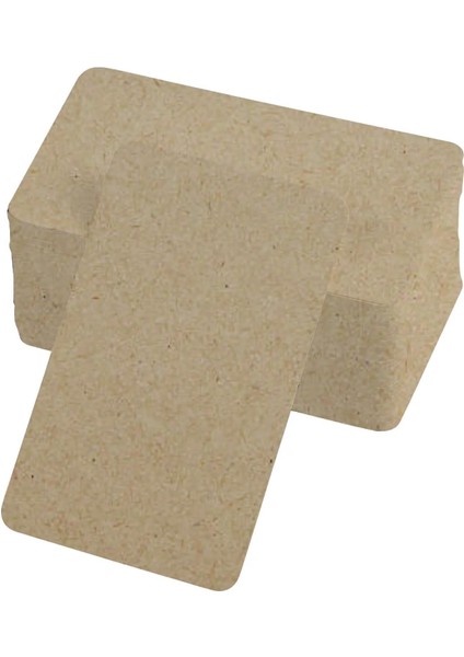 Boş Kelime Kartları 5x8 cm - 50 Adet Oval Kenarlı | Tabu &amp; Not Kartları - Kraft fırsatları