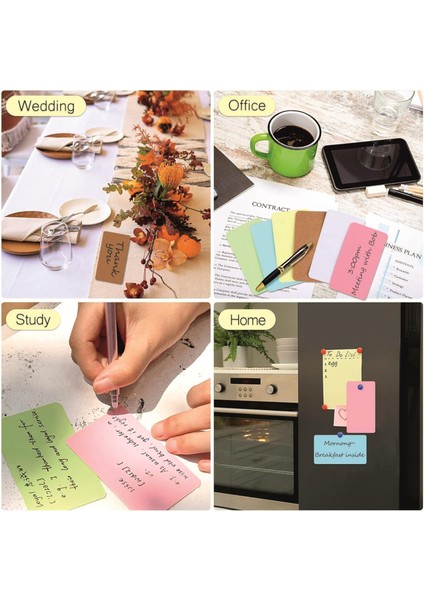 Boş Kelime Kartları 5x8 cm - 50 Adet Oval Kenarlı | Tabu &amp; Not Kartları - Kraft