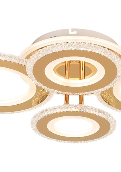 T001-4 Gold Kumandalı LED Avize modelleri