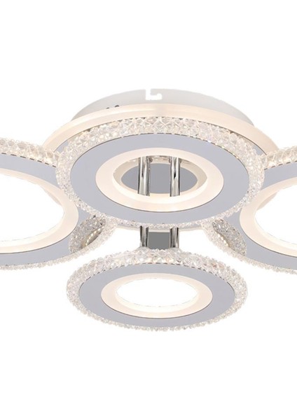 T001-4 Krom Kumandalı LED Avize modelleri