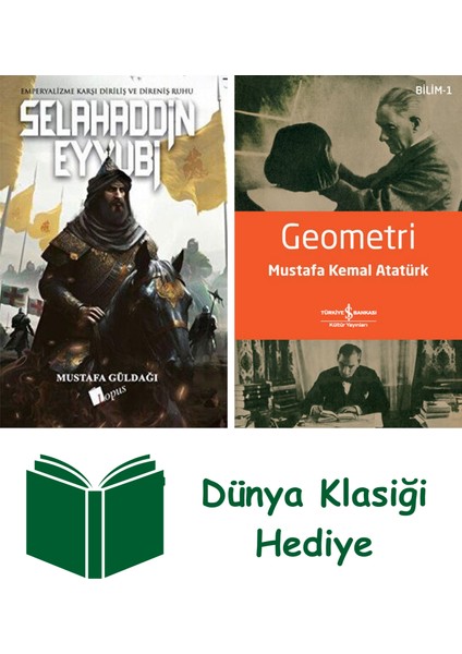 Selahaddin Eyyubi + Geometri + Dünya Klasiği Hediye