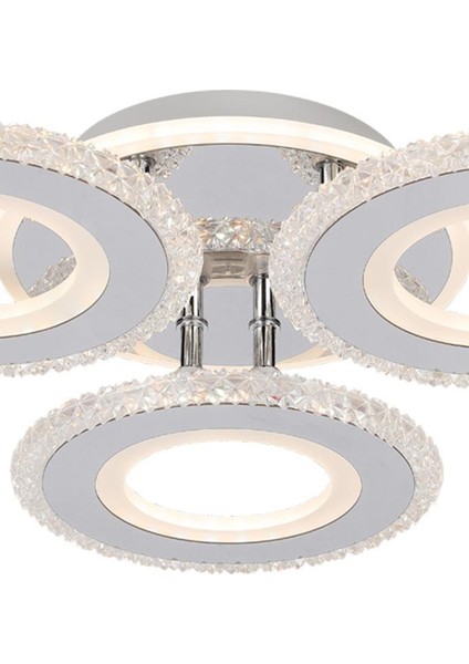 T001-3 Krom Kumandalı LED Avize modelleri