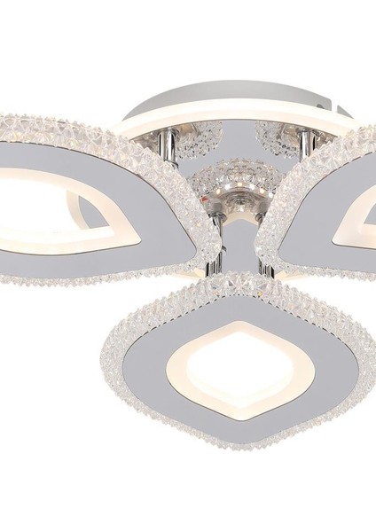 T008-3 Krom Kumandalı LED Avize modelleri