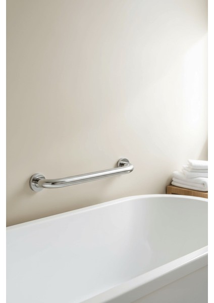Yaşlı ve Engelli Tutunma Barı – Krom Kaplama 30 Cm, Küvet ve Duş Tutamağı, Kaymaz Güvenlik Barı fiyatları