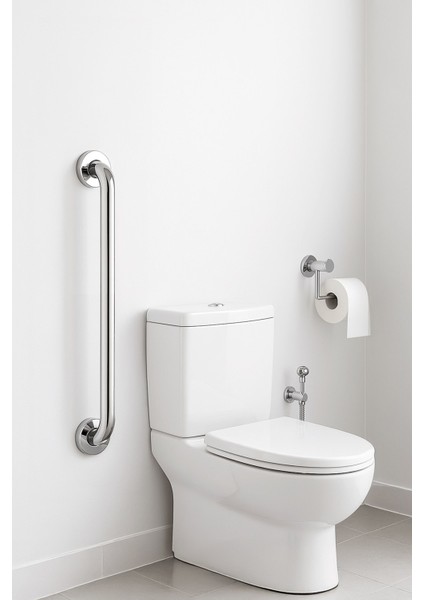 Yaşlı ve Engelli Tutunma Barı – Krom Kaplama 30 Cm, Küvet ve Duş Tutamağı, Kaymaz Güvenlik Barı fırsatları