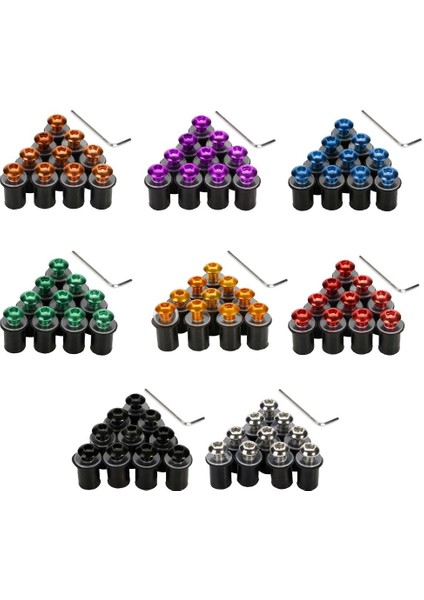 10X Motosiklet Ön Cam Ön I Takımı Rondelalar M5 Turuncu (Yurt Dışından) indirimleri