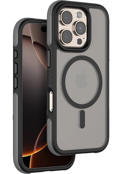 Techmrt Venco Iphone 16 Pro Orbit Magsafe Kapak - Siyah
