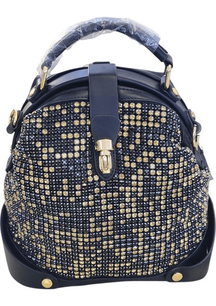 Kristal Taşlı 3 Opsiyonel ( El-Omuz -Sırt ) Kadın Çantası