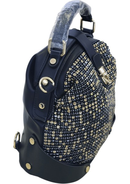 Kristal Taşlı 3 Opsiyonel ( El-Omuz -Sırt ) Kadın Çantası modelleri