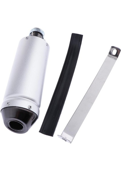 28MM Motosiklet Egzozu Kuyruk Evrensel 50-125 Scooter Için (Cilalı) (Yurt Dışından)