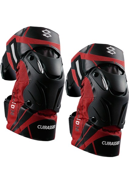 2x Motosiklet Dizlik K01-3 Motocross Yarışı Için Itıcı Kırmızı (Yurt Dışından)