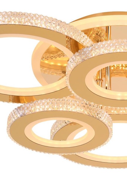 T001-6 Sarı Dimmer Kumandalı LED Avize modelleri