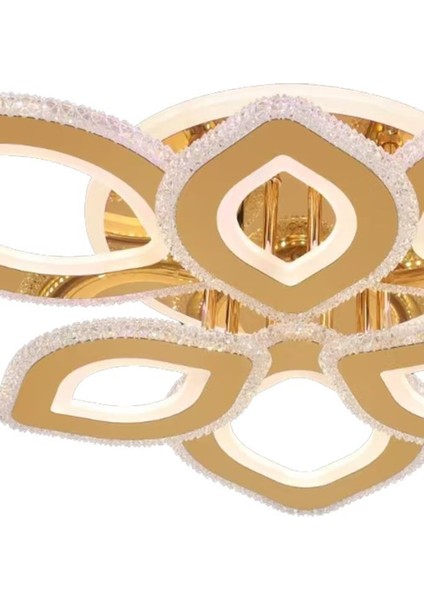 T008-6 Sarı Dimmer Kumandalı LED Avize modelleri