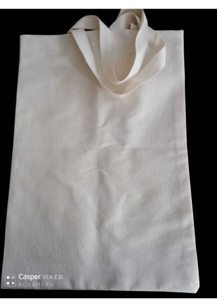 %100 Pamuk Doğal Ham Bez Çanta | 3'li Paket | 46 Tel Kalın Kanvas Kumaş | Uzun Saplı | Baskıya Uygun indirimleri