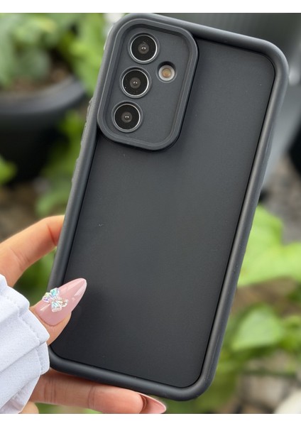 Galaxy A55 Uyumlumat Lansman Parmak Izi Bırakmaz Silikon Kılıf