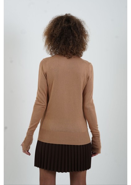 Camel O Yaka Kolu Droplu Kazak fırsatları