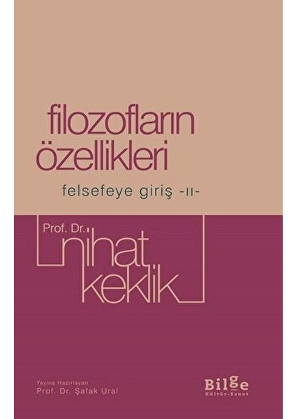Filozofların Özellikleri