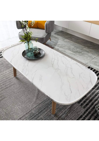 Açık Mermer Desenli Yapışkanlı Kaplama Kağıdı Büyük Boy 5 Metre - Lisinya