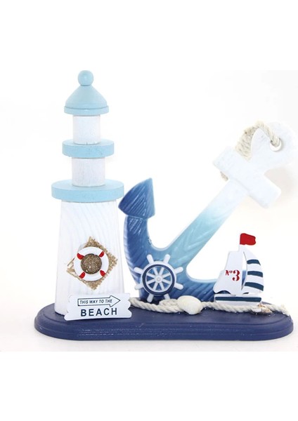 Ahşap Marin Çapalı Deniz Feneri ALK2451 - Lisinya