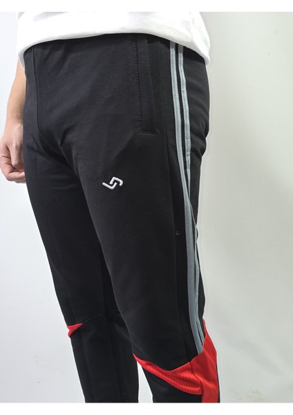 Erkek Pamuklu 2 Iplik Slim Fit Fermuarlı Paça Eşofman Altı