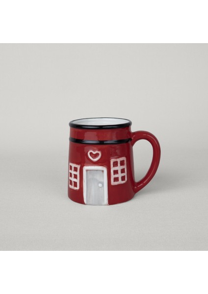 House Dolomit 460 ml Kupa Kırmızı