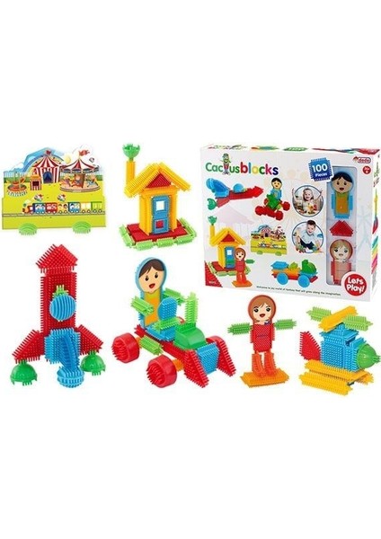 03315 Dede Kaktüs Blokları 100 Parça