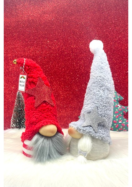 2’li Büyük Boy 30cm Hediyelik Aşk ve Şans Cücesi, Gnome , Yeniyıl Seti indirimleri