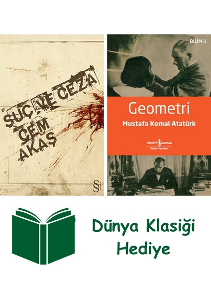 Suç ve Ceza + Geometri + Dünya Klasiği Hediye