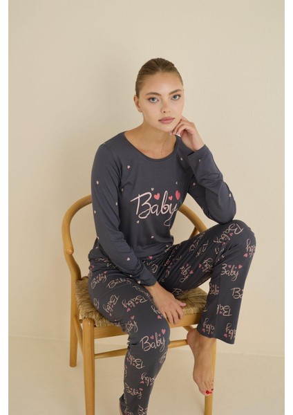 Seamlıfe Bayan Pamuklu Vıscose Pijama Takımı