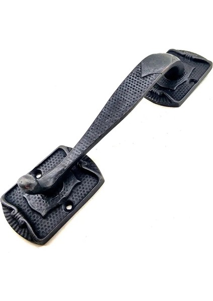 Antika Tarz Dekoratif Pirinç Ayak Tip Büyük Kapı Çekme Kolu - 220X50MM, Oksit fiyatları