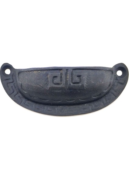 Antika Tarz Dekoratif Pirinç Çizgili Tas Mobilya Kulbu - 37x90 mm, Oksit fiyatları