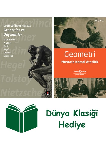 Sanatçılar ve Düşünürler + Geometri + Dünya Klasiği Hediye