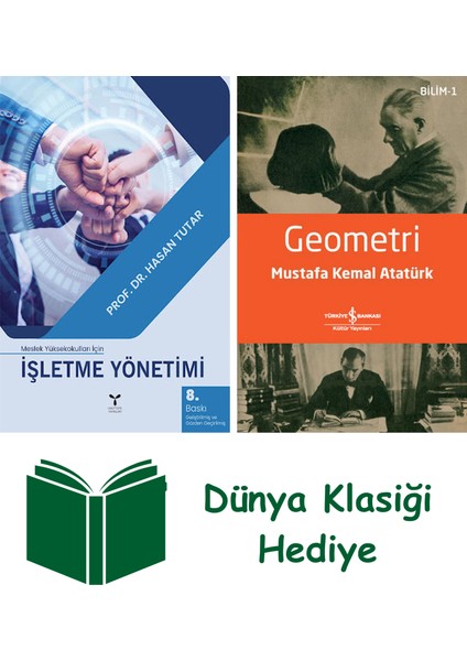 Meslek Yüksekokulları Için Işletme Yönetimi + Geometri + Dünya Klasiği Hediye