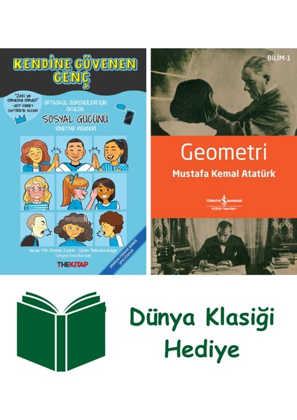 Kendine Güvenen Genç + Geometri + Dünya Klasiği Hediye