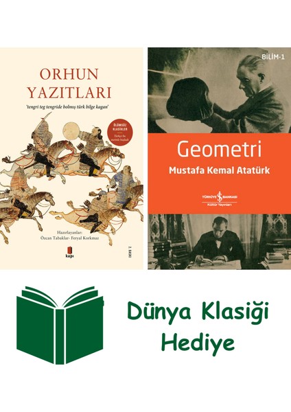Orhun Yazıtları + Geometri + Dünya Klasiği Hediye