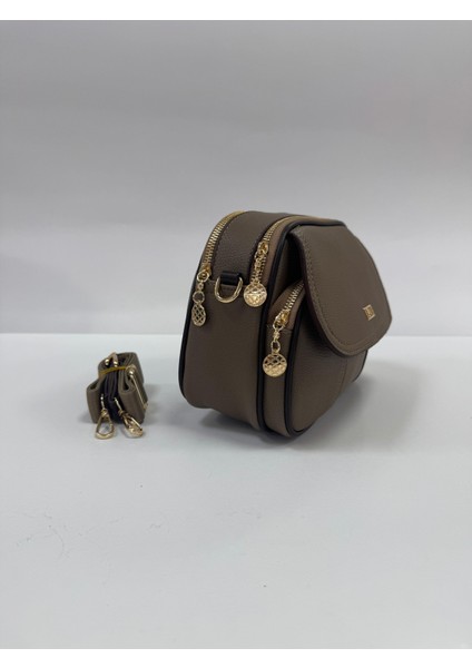 ,çok Gözlü ,vizon kahverengi bayan Çapraz Çantası modelleri